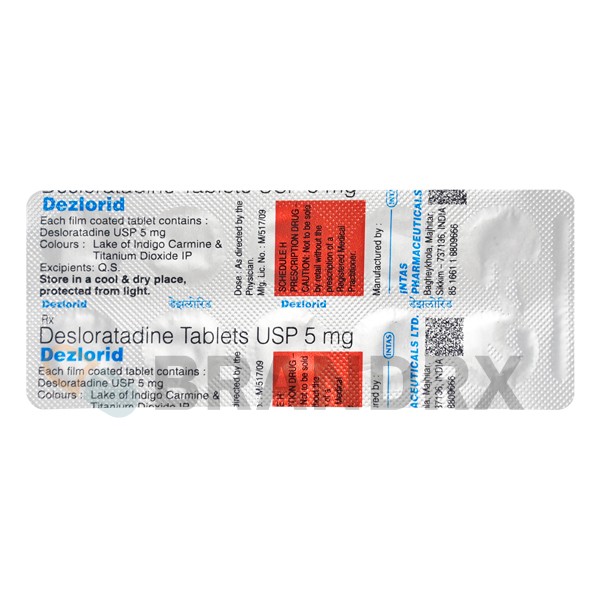 Dezlorid 5 mg Intas Pharmaceuticals
