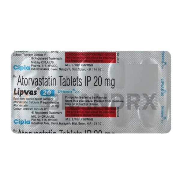 Lipvas 20 mg Cipla